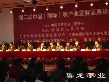协会参加第二届枣业论坛
